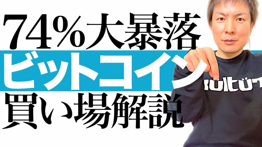 【仮想通貨 暴落】ビットコインの底値は ドル！btcを割安で買い集める方法＆次の上昇相場で手堅く利益確定する方法を解説します｜74％大暴落で